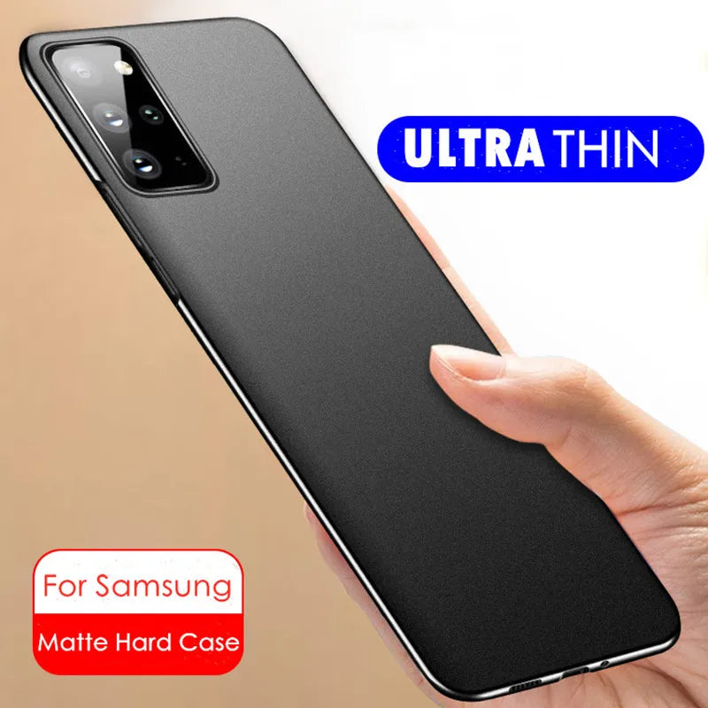 Ultra Thin Frosted Case For Samsung Galaxy S24 S23 S22 S21 S20 Ultra Plus FE Hard Plastic Back Cover A35 A55 A25 A15 A14 A34 5G