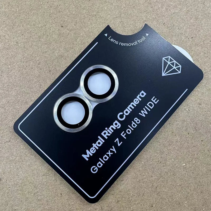 1 Set Lens Protective Film for Samsung Galaxy Z Fold8 Ultra Metal Ring Camera Protectors For Samsung Z Fold 8 Lens Glass Caps
