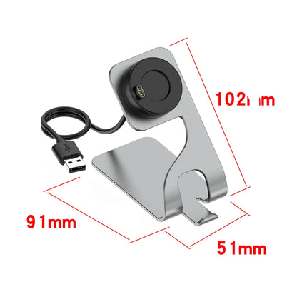 Metal Charger Station for Garmin Fenix 8pro 5 6 7 7X Charging Dock for Garmin Instinct/ Approach S60/ Venu 2 2S /forrunner 245