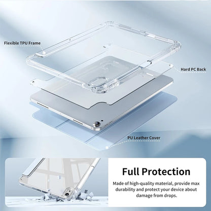 Crystal Clear Case For iPad 5 6 7 8 9 10 11 Air 11 13 inch /Mini 6th 7th gen /Pro 11 12.9 (3rd/4th/5th/6th gen) with pen holder