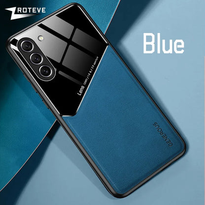 S23 Case Zroteve PU Leather Car Magnetic Hard PC Cover For Samsung Galaxy S24 Ultra S25 Edge S22 S21 FE S20 Plus Phone Cases