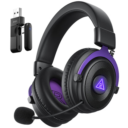 Oneodio EKSA E900 WT 2.4G Wireless Gaming Headset Tri-Mode Over Ear Bluetooth Headphones Gamer With Mic RGB For PC PS4 PS5 80Hr