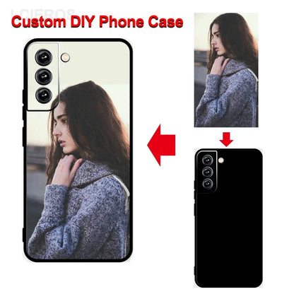 Custom Case for Samsung Galaxy S25 S24 S23 S22 S21 S20 FE Ultra Plus A53 A73 Note 20 A52S A32 A51 DIY Personaliz Picture Cover