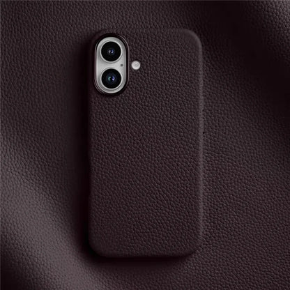 Melkco Genuine Leather Strong Magnetic Case For iPhone 16 Pro Max 16 Plus Coque Premium Cowhide Metal Camera Protection Cover