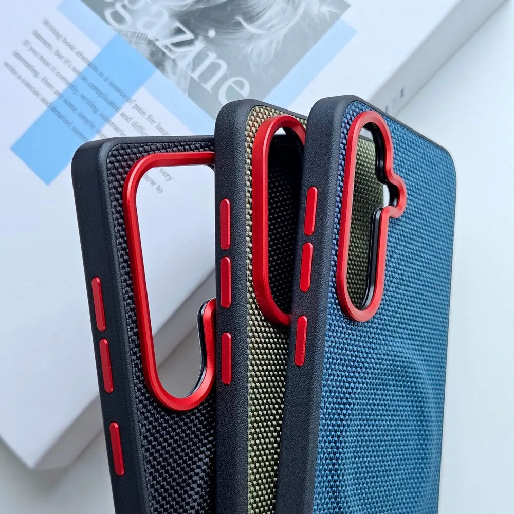 For Samsung Galaxy S26 Ultra S26 S25 Plus A57 A37 Phone Case Hard PU Leather Magnetic Wireless Charging Protective Back Cover