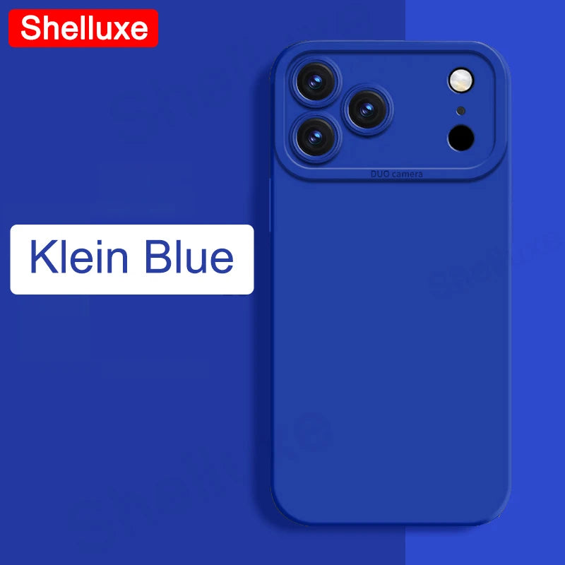 Silky Feel Liquid Silicone Soft Case Shelluxe For iPhone 17 17e 16 16e 15 14 13 Pro Max iPhone17 Air iPhone16 Plus Phone Cases