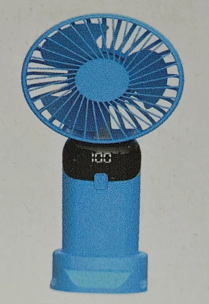 USB Mini Strong Wind Handheld Fan Portable Quiet Rechargeable Desktop Air Cooler with Phone Holder Cooling Fan Outdoor Travel