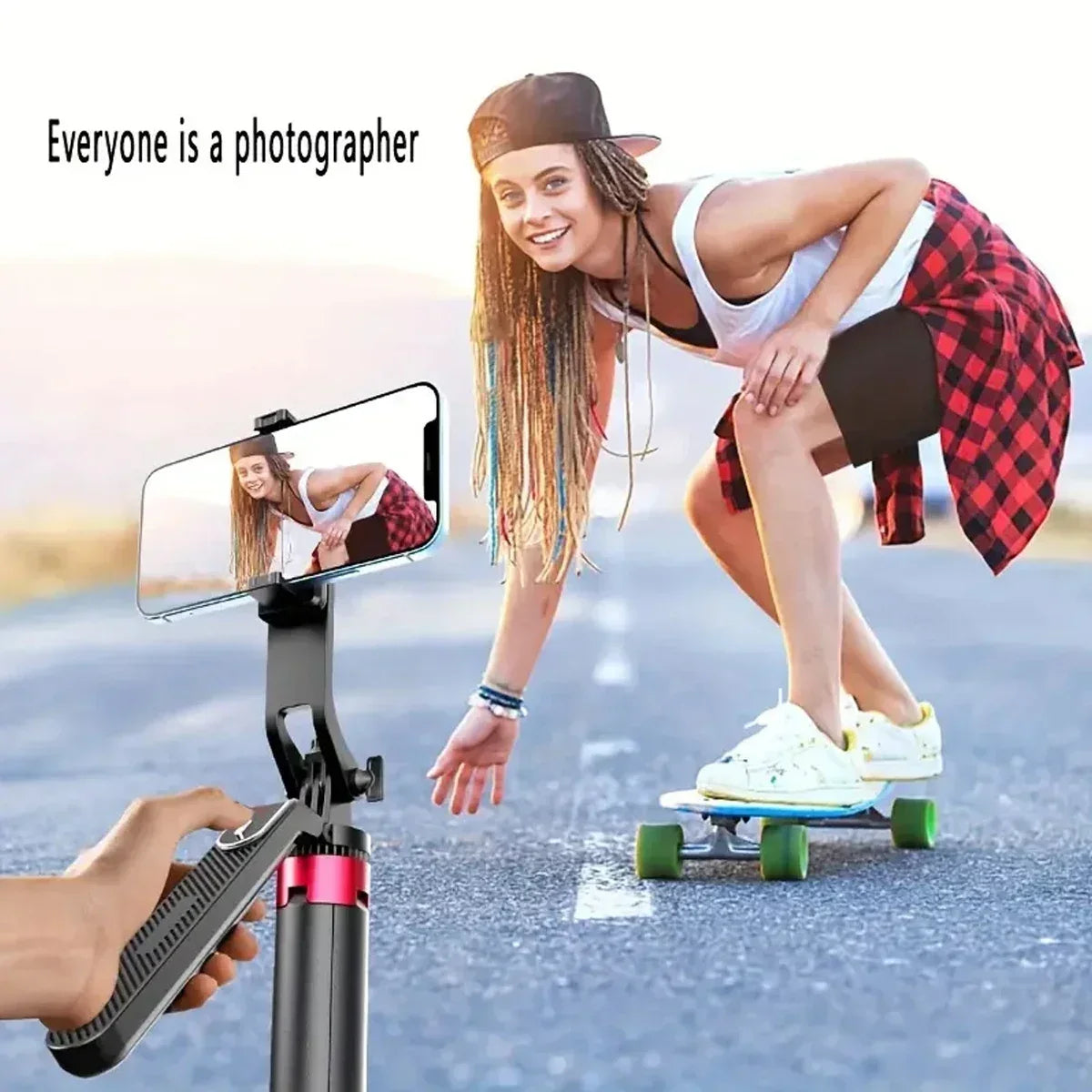 Portable Camera Tripod with Wireless Remote Control and 360° Rotation for Video Recording, Video Recording, and Live Streaming