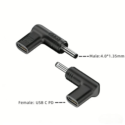PD 100W Type C to Universal Laptop Charger Converter for Asus Lenovo Hp Dell Acer Samsung USB C Fast Charger Adapter Connector
