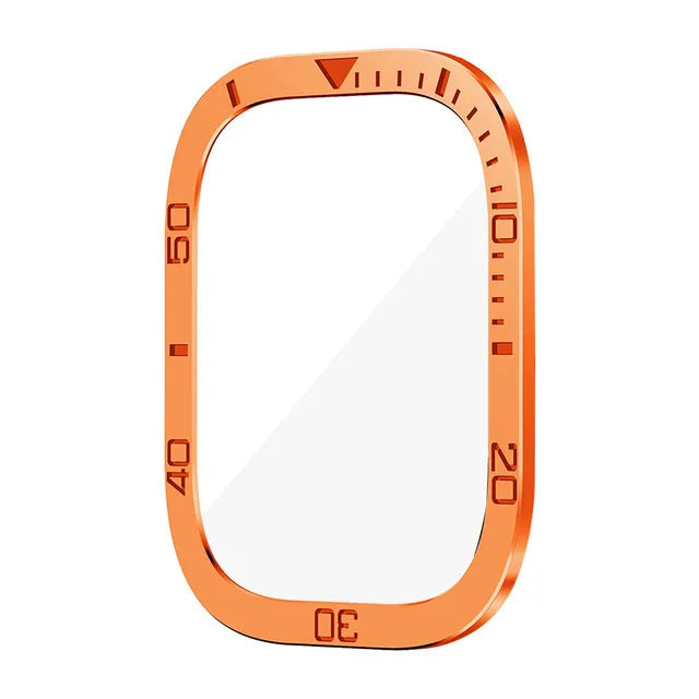 Screen Protector For Apple Watch Ultra 49mm Case Accessories Metal Cover Frame+Tempered Glass For iWatch Ultra 4 3 2 49mm Bezel