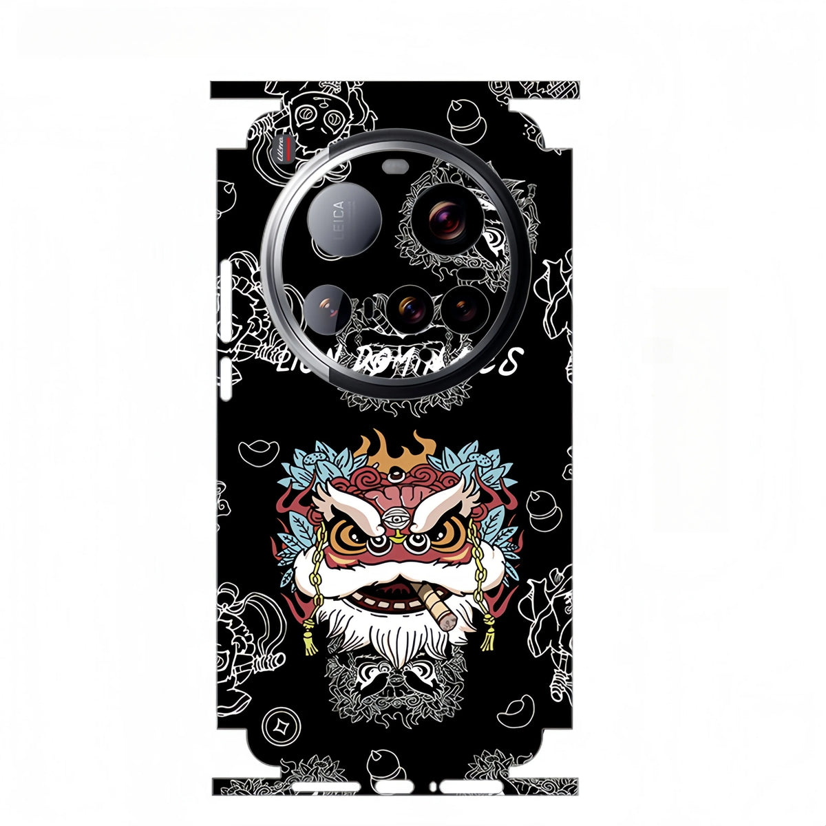 Colorful Pattern Matte Film Skin Phone Back+Sides Sticker For XIAOMI 15 14 13 Ultra 14 Pro Full CoverWrap