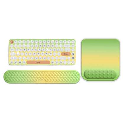 Keyboard Wrist Rest Pad Set Soft Memory Foam Mouse Pad Wrist Support Cushion Pain Relief Ergonomic Computer Mousepad for Office