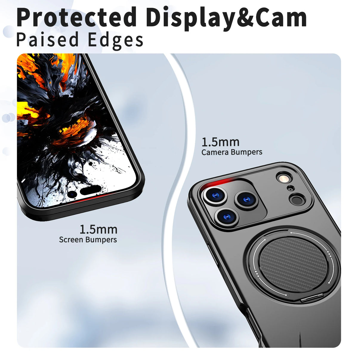360° Magnetic Bracket Phone Case For iPhone 17 Air 11 12 13 14 15 16 17 Pro Max For Magsafe Shockproof Stand Holder Cover Funda