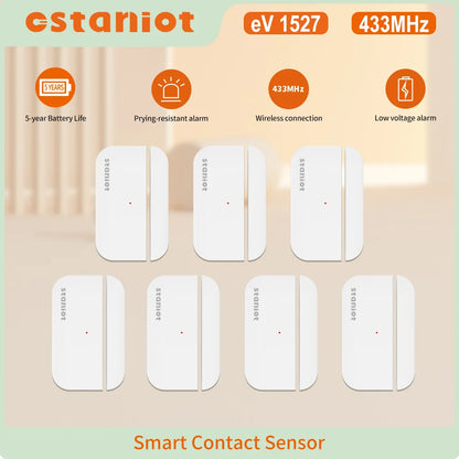Staniot Door Sensor Wireless Smart Home Security Window Detector 5-Year Battery Life Door Open Closed Magnetic Contact Sensor