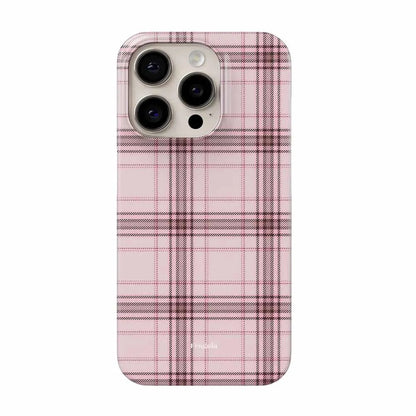 Retro Korean Plaid Cute Phone Case for IPhone 17 16 15 14 13 12 11 Air Pro Max X XS XR XSMax 7 8 Plus Glossy Film Hard PC Cover
