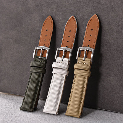 NATOBELT Sailcloth Watch Strap 18mm 19mm 20mm 22mm PVC Watch Strap Nylon Watchband Quick Release Sport Wristband Accessories