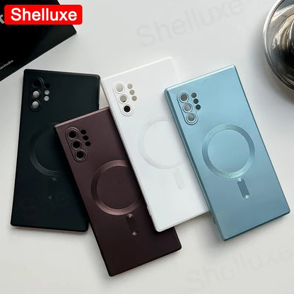 Note10 Plus Case Shelluxe Luxury For Magsafe Wireless Charge TPU Soft Case For Samsung Galaxy Note 10 Plus 20 Note20 Ultra Cases