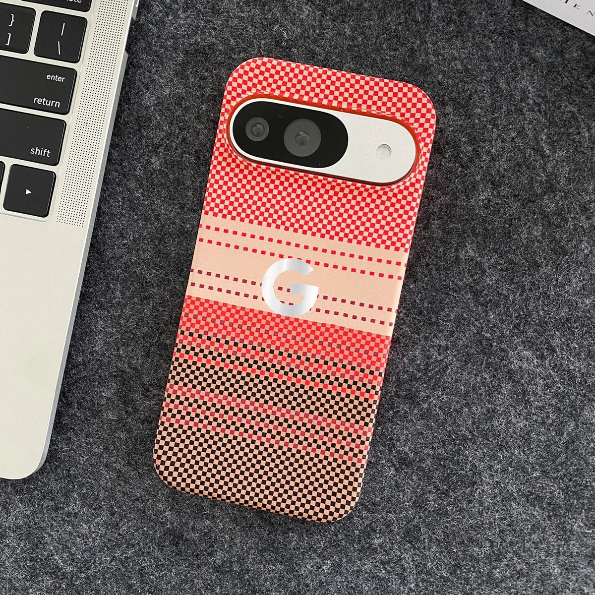 Luxury Ultra-Thin Carbon Fiber Kevlar Pattern Case For Google Pixel 9 Pro XL 8 7 Pro 5G Wireless Charging Rugged Anti-drop Cover