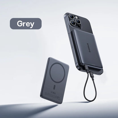 【CCC】Baseus 10000mAh Magnetic Power Bank PD 27W, 5000mAh Magnetic Power Bank PD 20W Card-Sized Powerbank For iPhone 17 Samsung