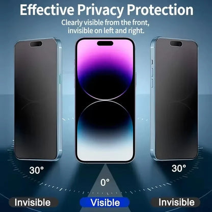 1-5Pcs Matte Privacy Tempered Glass Screen Protector For iPhone 18 17 Pro Max 16 15 14 Plus 13 11 12 XS Air 16e Dust Free Instal