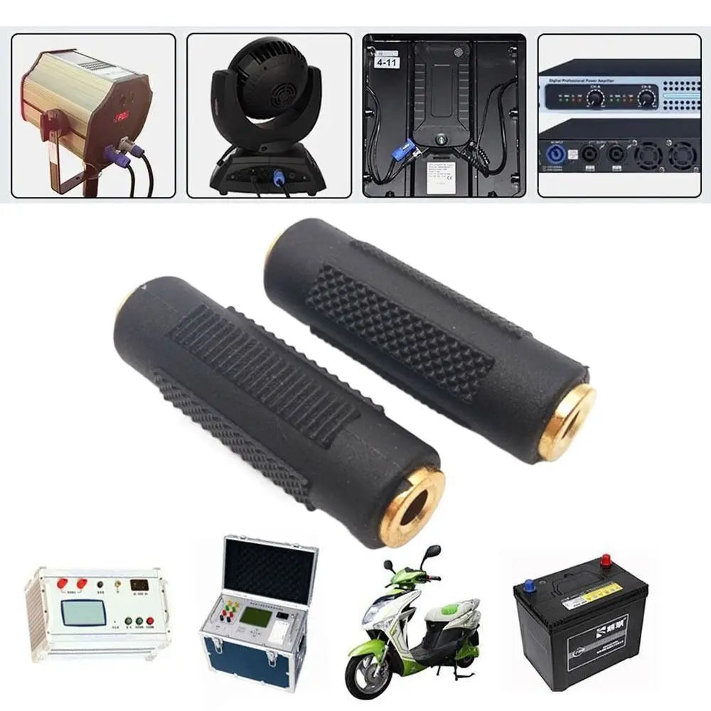 3.5mm to 3.5mm Female Jack Stereo Connector Coupler Adapter Audio Cable Extension for MP3 DVD Headphone Car AUX