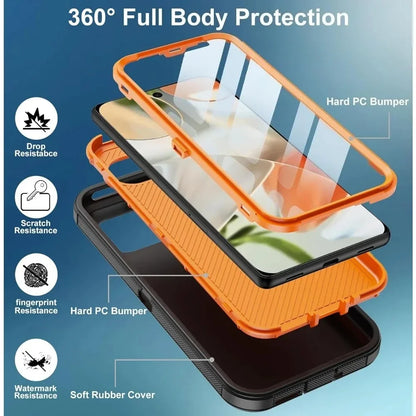 Heavy Duty Armor Matte Impact Resistant Cases for Google Pixel 11 10 9 8 Pro XL 10A 9A 8A Shockproof Rugged Protective Cover