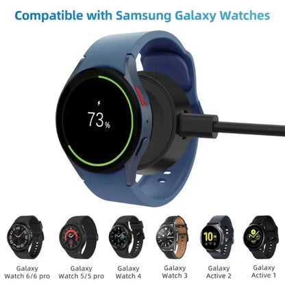 Portable Watch Wireless Charger Cable Type C Keychain for Samsung Galaxy Watch 7 6 5 Classic Pro 4 3 Active 2 Fast Charging Dock