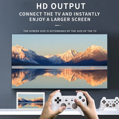 Coopreme XP18 TV Game Console HD Output 7'' Screen Retro Portable Video Console Wireless Controller Supports Simulator 4000mAh