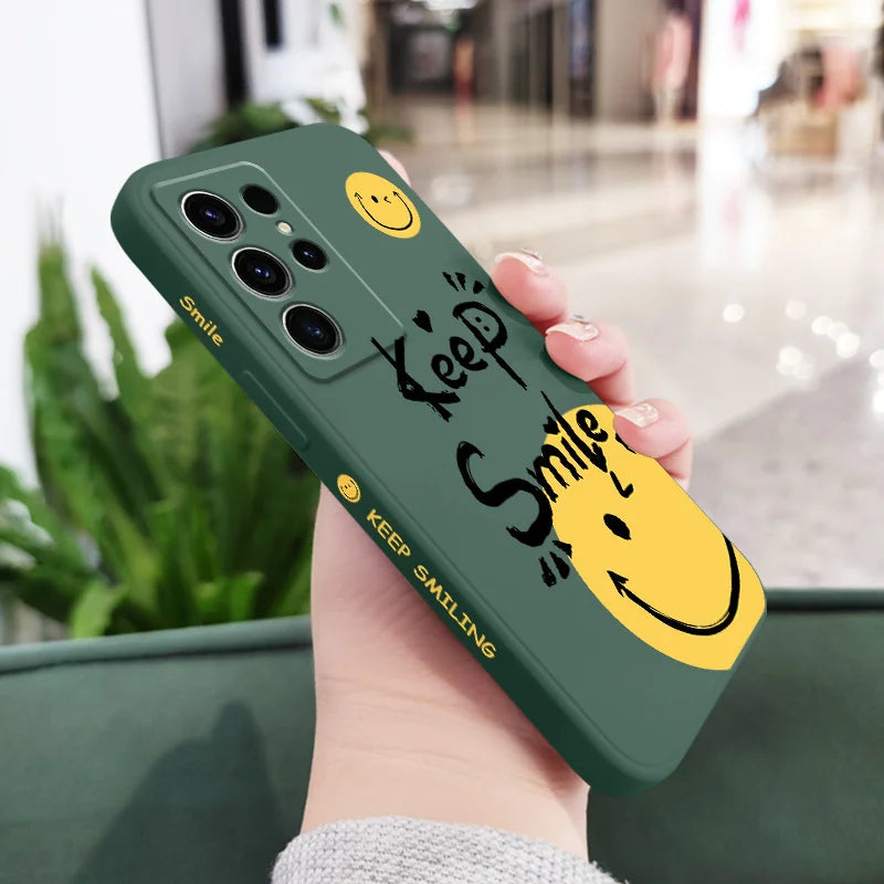 Street Slogan Phone Case For Samsung Galaxy S25 S24 S23 S22 S21 S20 S10 S10E Ultra Plus FE Note 20 Ultra Plus Cover