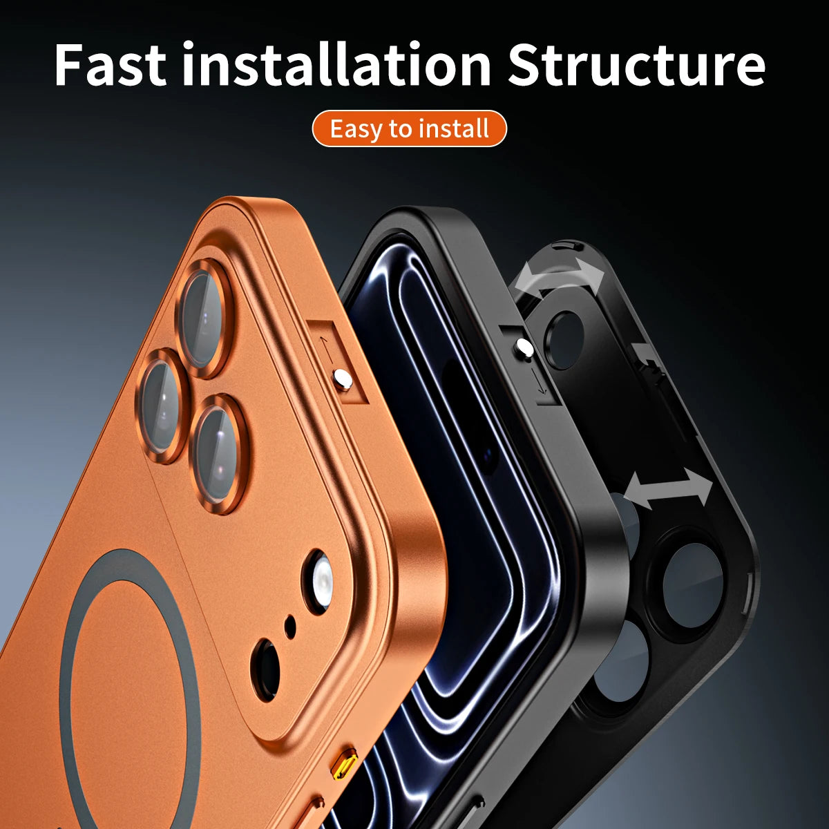 Luxurious Aluminium Magnetic Phone Case For iPhone 12 13 14 15 16 17 18 Pro Max Plus Air Lens Glass Protective Metal Phone Cover