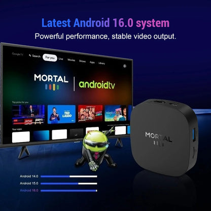 Android 16 Smart TV Box 8GB 128GB Rockchip RK3518 WIFI6 BT 5.4 UI Interface 8K HD Media Player Voice Assistant Set Top Box IPTV