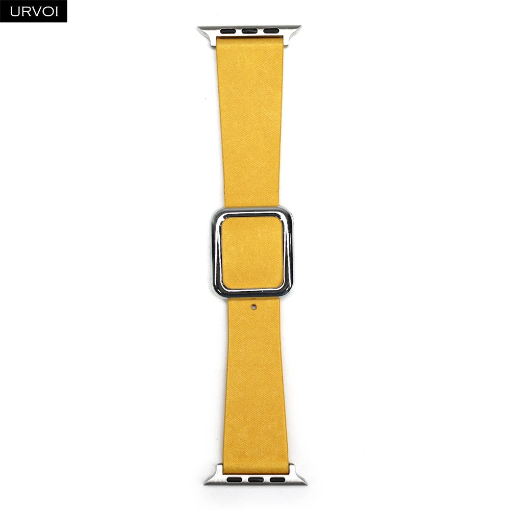 URVOI Finewoven Band for Apple Watch ultra 2 Series 10 9 8 7 6 Modern design buckle strap for iWatch magnetic closure wristband