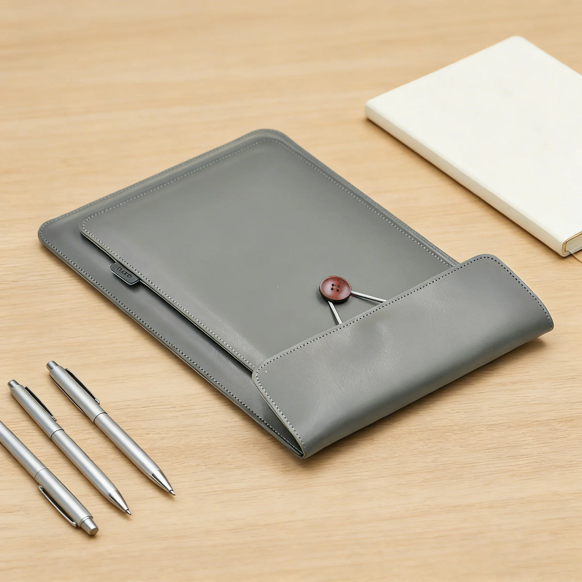2 Pockets For Accessory  13/14/15/16 Inch Laptop Bag Cover PU Sleeve Case For MacBook Pro Air 13.3 13.6 MateBook 14 XPS 13 15