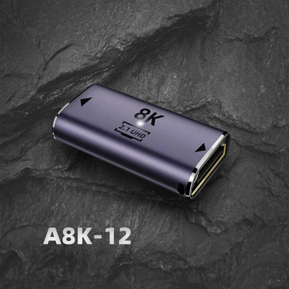 8K HDMI-compatible 2.1 Cable Connector Adapter 270 90 Degree Angle 2 Pieces Male To Female Converters Cable Adaptor Extender 3D