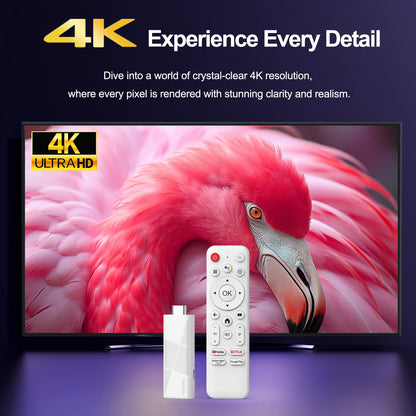 2026 H96 MAX RK3518 Android14 Smart Mini TV Stick Wifi6 BT5.4 4K HD 3D Quad-Core Google Voice Assistant Home TV Box Media Player