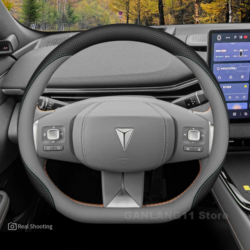 New luxury suitable for Changan Deepal 37-38cm Sporty steering wheel cover DEEPAL S07 S05 L07 G318 Car Interior Accessories