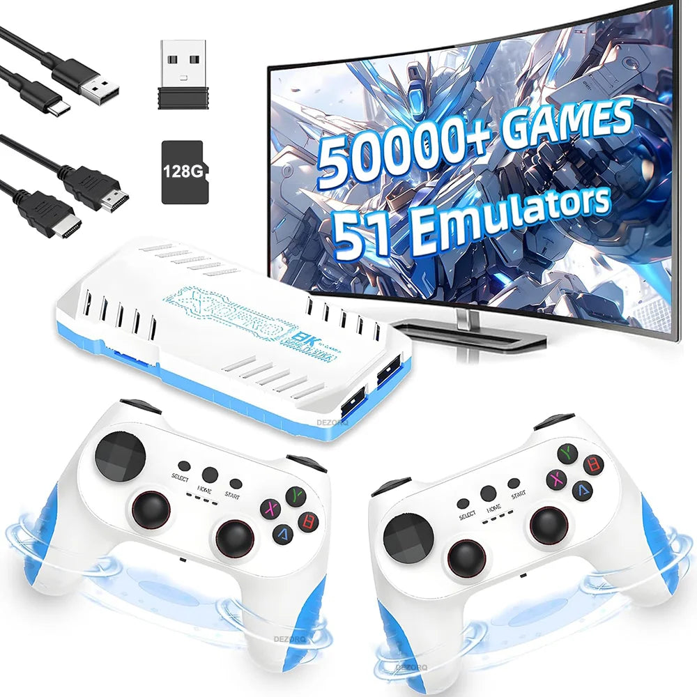 X10 Pro Retro Gaming Console 128G Game Stick Built In 50000 Retro Games 40+ Emulators S905X3 TV Video Game Consola