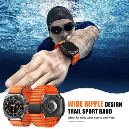 Trail Loop Strap For Samsung Galaxy Watch Ultra 2 47mm Accessories Sport Nylon Magnetic Bracelet Galaxy Watch Ultra(2025) Bands