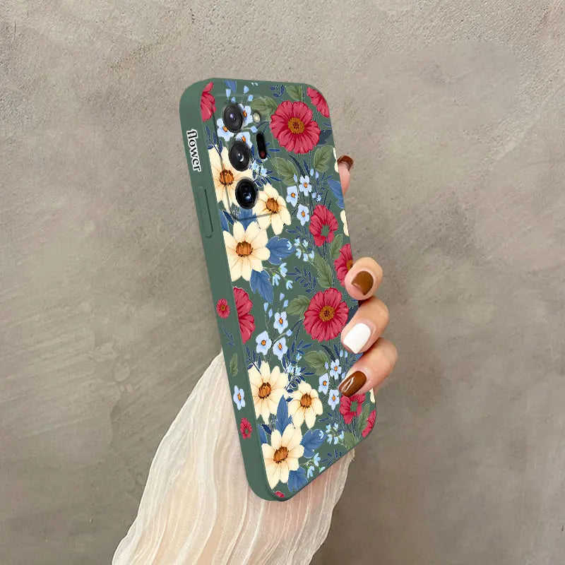 Spring color Silicone Phone Case For Samsung Galaxy Note 20Ultra 20 10 10Plus 10Lite 9 8 M52 M42 M33 M32 M40S M51 M14 M31 Cover