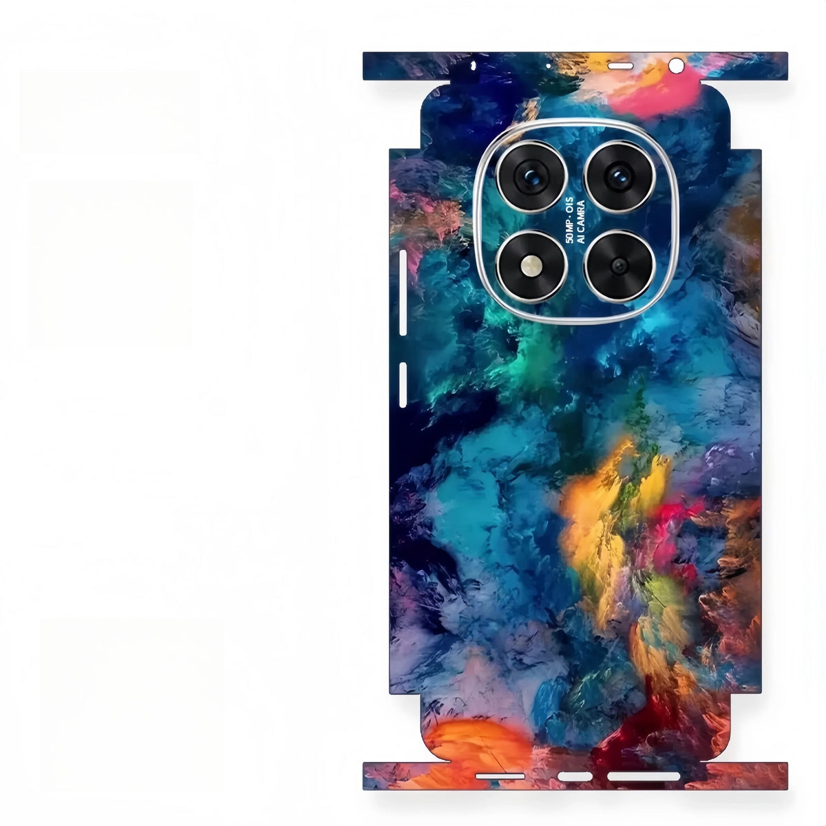 Colorful Pattern Matte Film Skin Phone Back+Sides Sticker For XIAOMI Redmi NOTE13 14PRO + Full CoverWrap