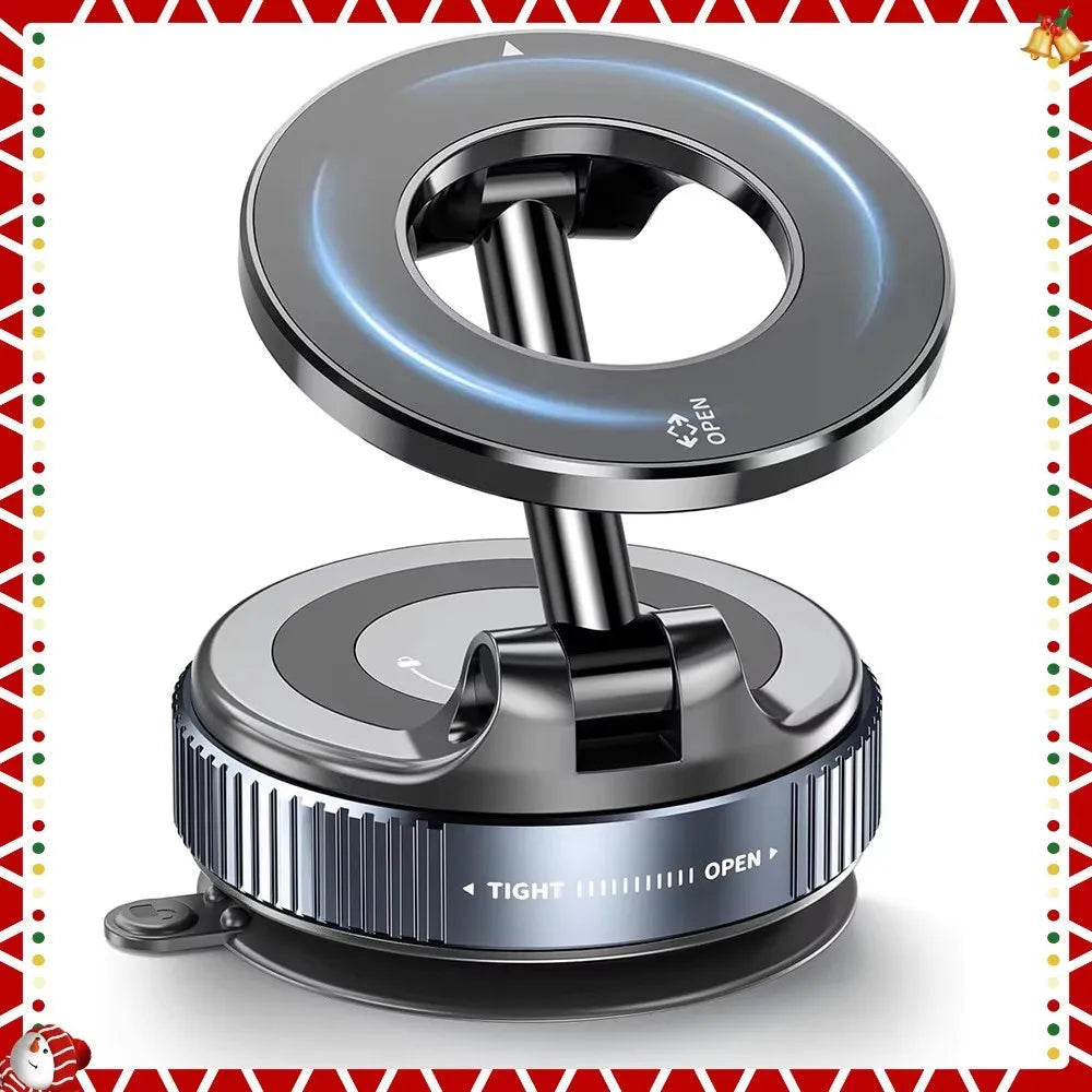 Vacuum Magnet Bracket Upgraded Version Multi-angles Adjustment Strong Magnetic Suck Design Foldable Car Navigation Phone Holder