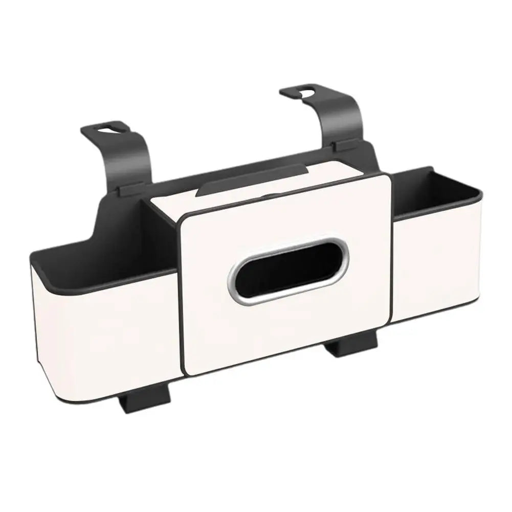 New Car Back Seat Storage Box With Tissue Box And Cup Holders Multifunctional Car Rear Seat Storage Organizer For Travel