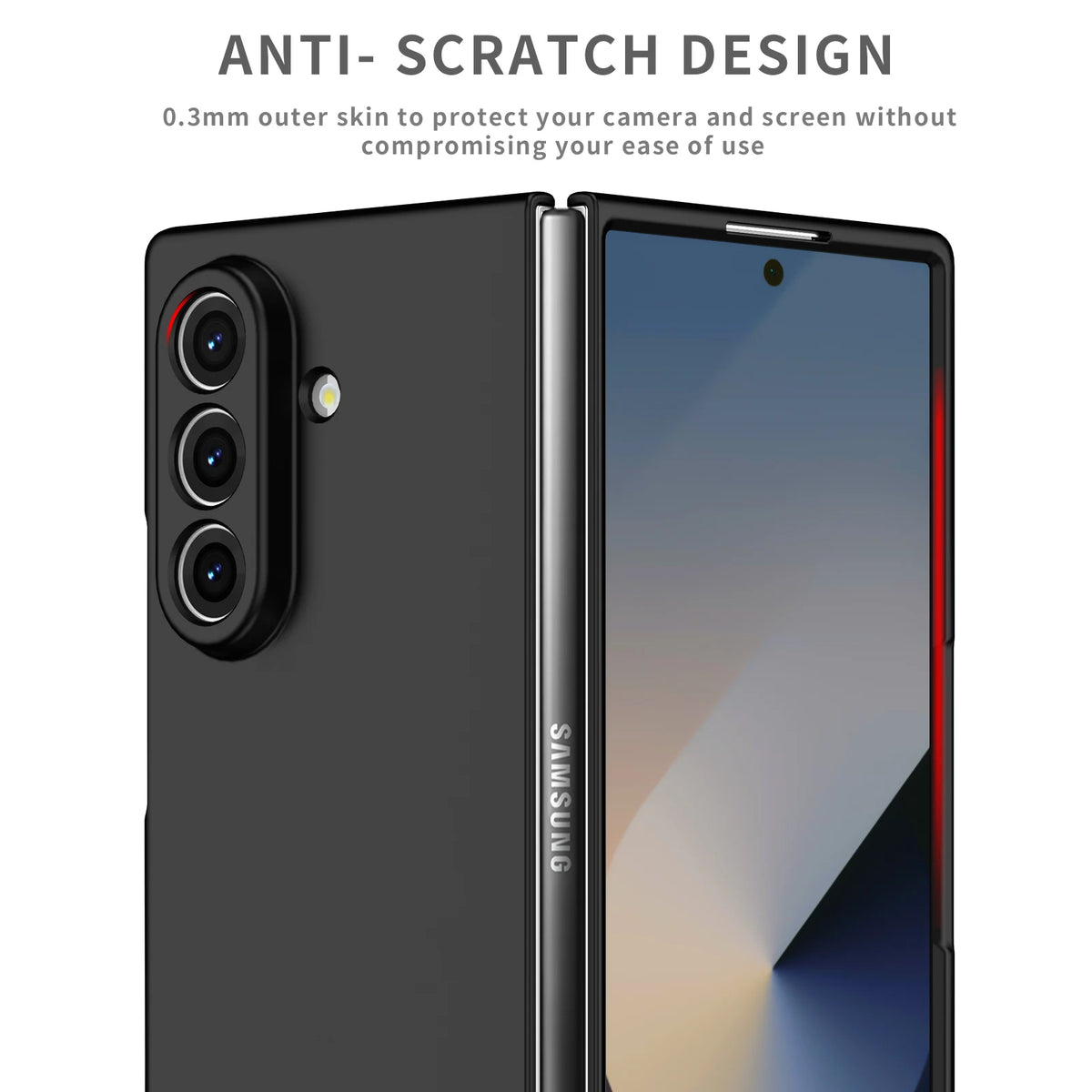 Protective Folding Case for Samsung Galaxy Z Fold  8 ultra 7 6 5 2 3 fold8 Fold7 fold6 Fold4 Fold 4 Fold2 Fold3 Non-Slip Cover