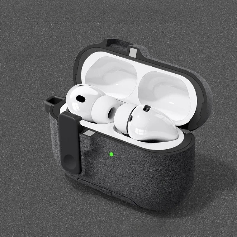 2025 New For AirPods Pro 3 Phone Stand Case Cover Magnetic Auto Lock TPU Shockproof Protective Sleeve With Hook for AirPods Pro3