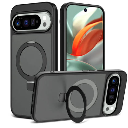 Magnetic Wireless Charging Phone Case for Google Pixel 9 10 Pro XL 10 9 Pro 10A for Magsafe Ring Bracket Shockproof Cover Funda