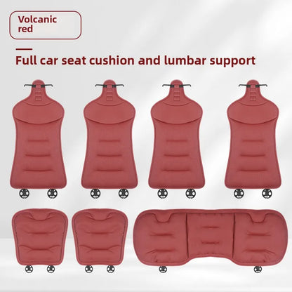Universal Perforated Nappa Leather Car Seat Cover Luxury Sedan SUV Breathable Comfortable Cloud Cotton Cushions Car Seat Cover