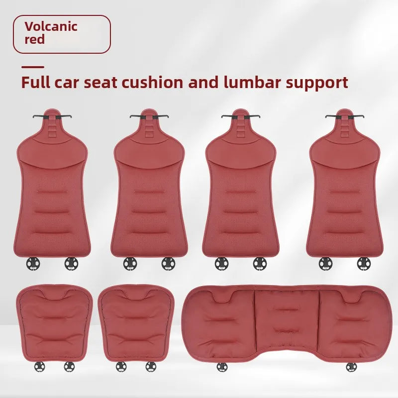 Universal Perforated Nappa Leather Car Seat Cover Luxury Sedan SUV Breathable Comfortable Cloud Cotton Cushions Car Seat Cover