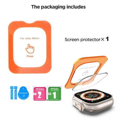 Tempered Glass For Apple Watch Ultra 1/2/3/4 49mm With Alignment Tool Screen Protector For iWatch Ultra 1 2 3 4 49mm Accessories