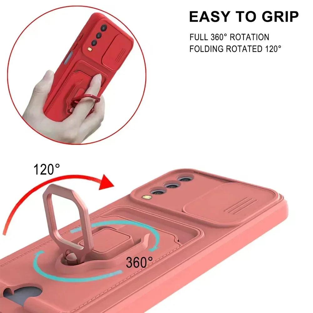 For Samsung Galaxy S25 S24 S23 S22 S21 S20 Ultra FE Plus A73 A53 A21S A32 A54 A52S A34 Case Cover Card Rope Shoulder Strap Shell