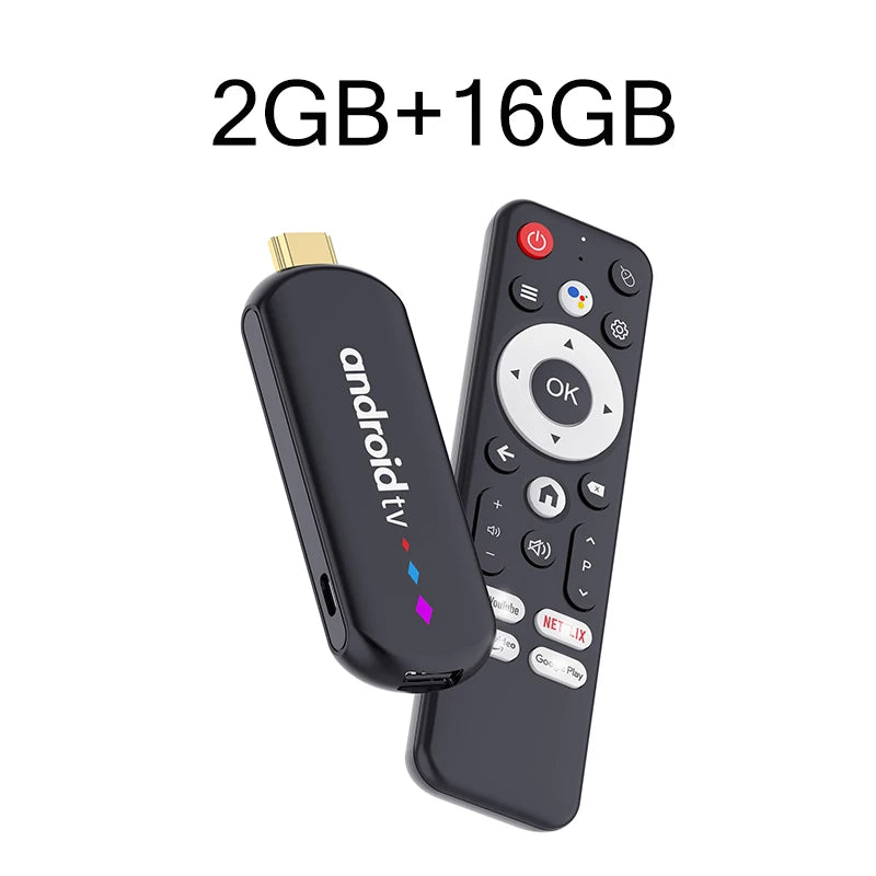 Android TV Stick S905L3 Wifi Android 14.0 Quad Core 4K Home Media Player Voice Assistant Remote Smart TV Stick Android TV